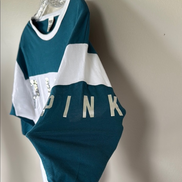 Victoria's Secret PINK Bling Sequin Graphic Women's Tee, size xs - Picture 3 of 14